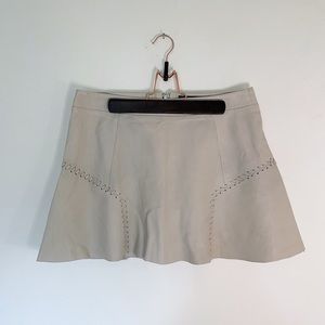 Zara genuine Leather mini skirt